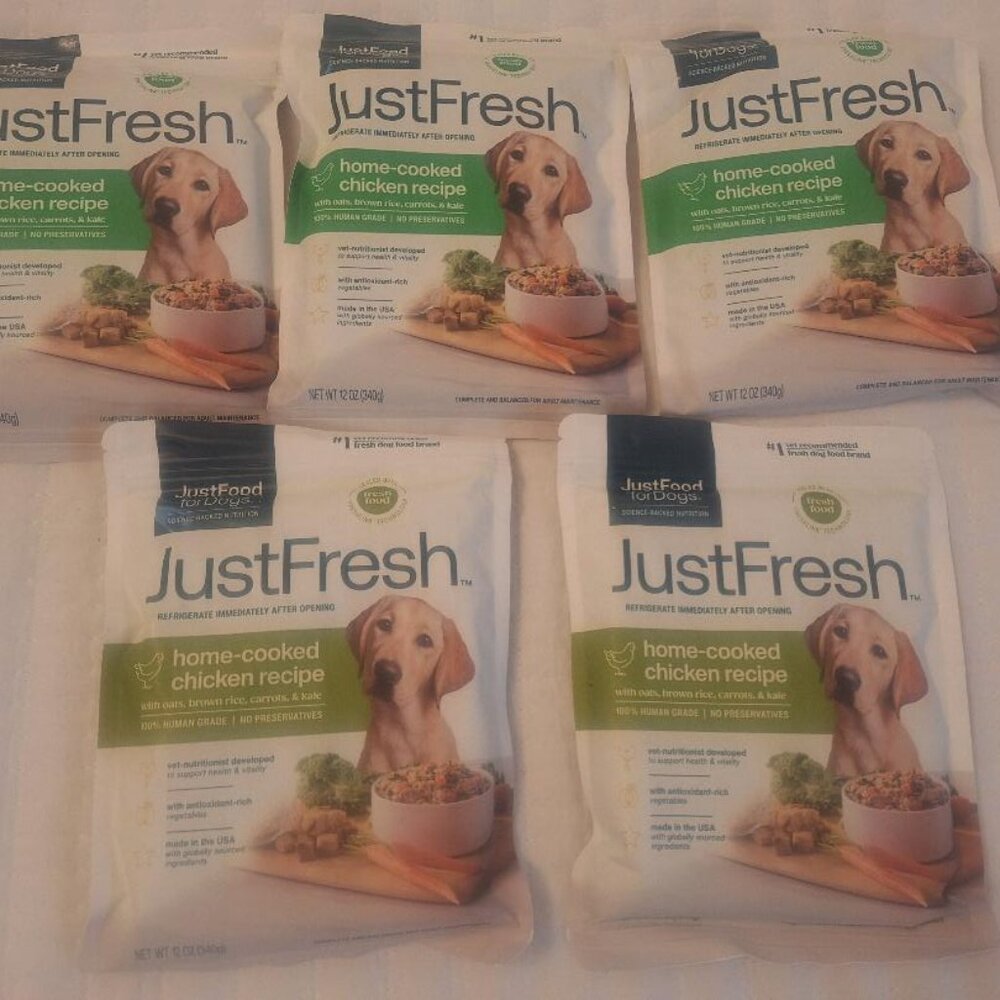 Just Fresh Home Cooked Chicken Dog Food Just Food For Dogs 5 Pack- BN-EXP4/22/27